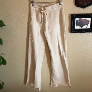 MATE the Label Edin Crop Sweatpant in Bone